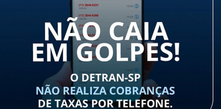 Novo golpe telefônico faz cobrança financeira em nome do Detran-SP